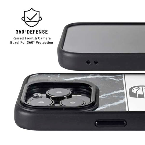 NBA Indiana Pacers Marble iPhone 14 Pro Kickstand Case